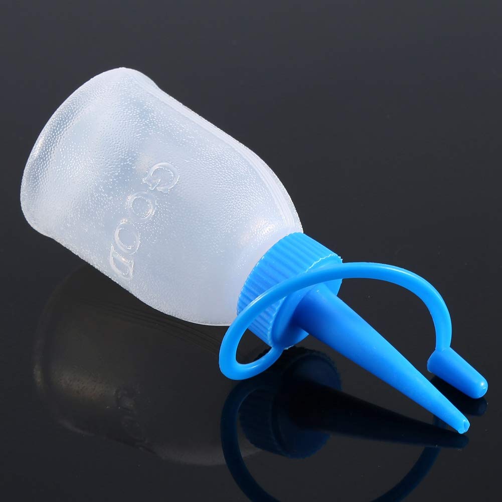 Akozon 6Pcs 30ML Small Squeeze Bottle With Pointed Tip One Ounce Plastic Squeeze Bottle Needle Tip Dropper Bottles Industrial Glue Gel Oil Squeeze Empty Bottle Jet Dispenser with Twist On Cap Lids