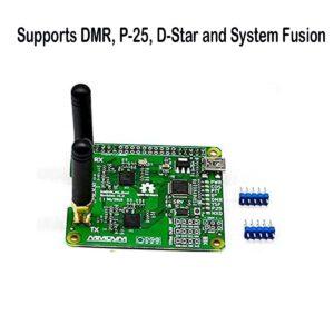 GOOZEEZOO MMDVM Duplex Hotspot Module Dual Hat V1.5.2 Support P25 DMR YSF NXDN DMR Slot 1 + Slot 2 for Raspberry pi with USB Port (Without OLED)