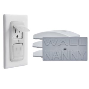 wall nanny + the block-it-socket - protect walls from baby gate damage and keep children safe from outlets