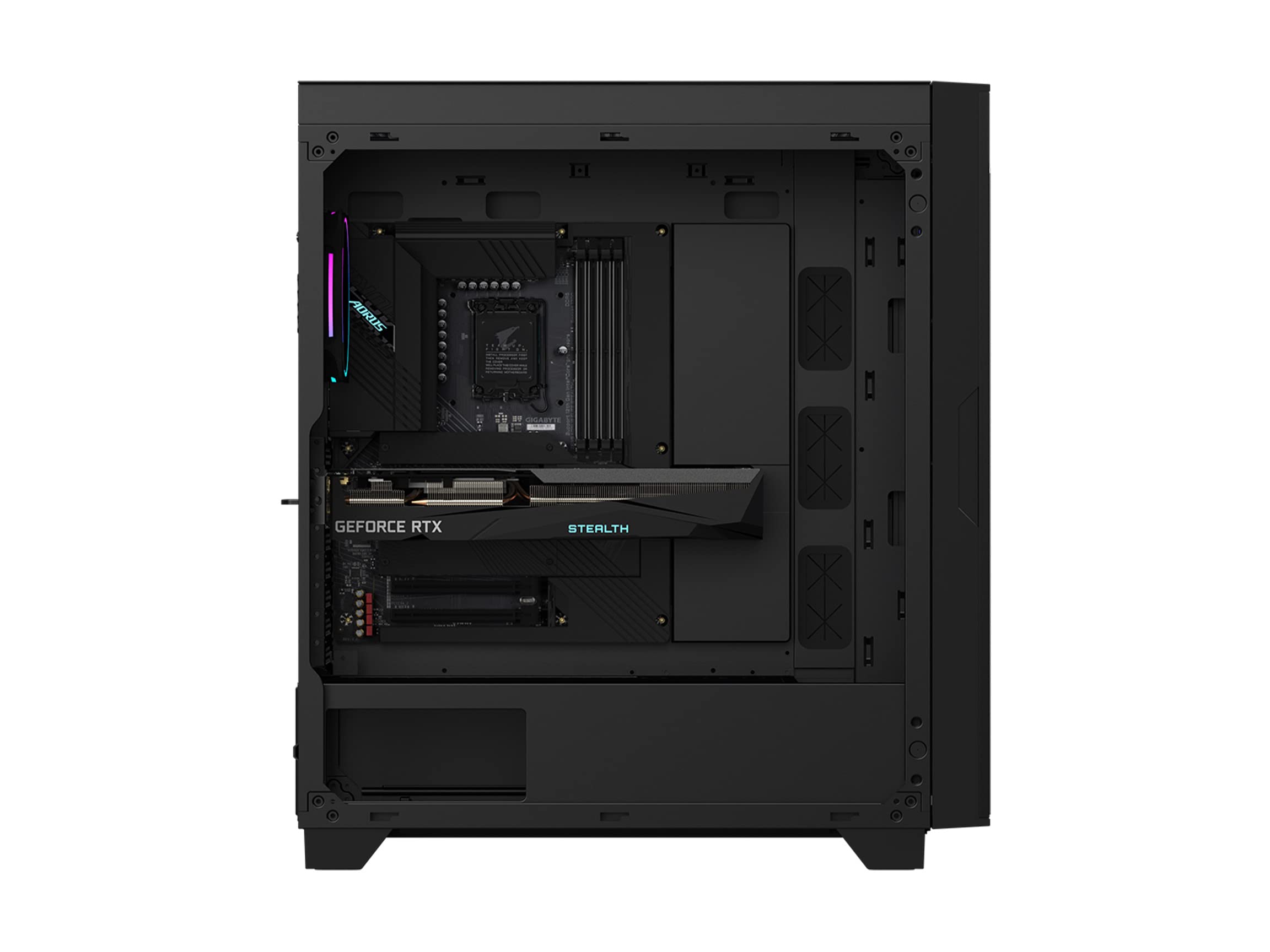 Gigabyte AORUS Stealth 500 DIY PC Kit (Z690 AORUS Elite Stealth, NVIDIA GeForce RTX 3070 Gaming OC 8G Stealth, AORUS C500G) - S5Z69R3070