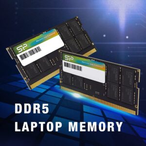 Silicon Power DDR5 32GB (2x16GB) 4800MHz (PC5-38400) 262-pin CL40 1.1V SODIMM Non-ECC Laptop RAM Computer Memory SP032GBSVU480F22