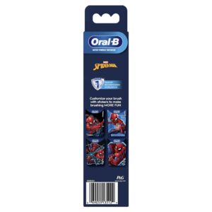 Oral-B Kid's Battery Toothbrush Featuring Marvel's Spiderman, Soft Bristles, Replaceable Brush Head, for Kids 3+