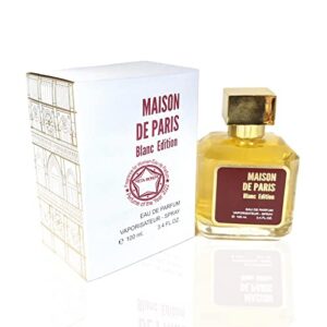 META-BOSEM Mason de Paris Parisian Oud, Women Perfume Eau de Parfum Natural Spray Fragrance - Woody and Spicy - Great Holiday Gift - for All Day Use - a Classic Bottle, 3.4 Fluid Ounce/100Ml