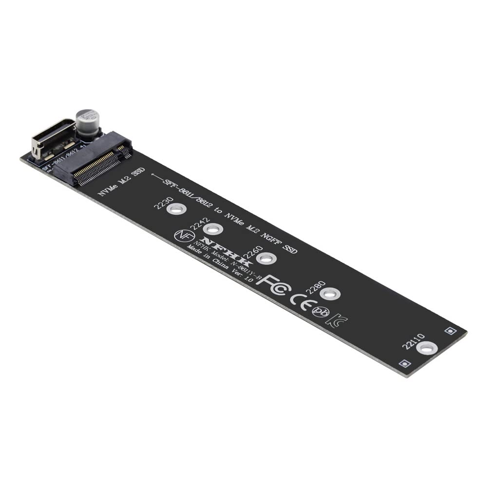 Xiwai Oculink SFF-8612 SFF-8611 to M.2 Kit NGFF M-Key to NVME PCIe SSD 2280 22110mm Adapter for Mainboard