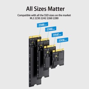 JEYI RGB NVMe M.2 SSD to PCIe X16/X8/X4 Adapter Card with Aluminum Heat Sink (No RGB)