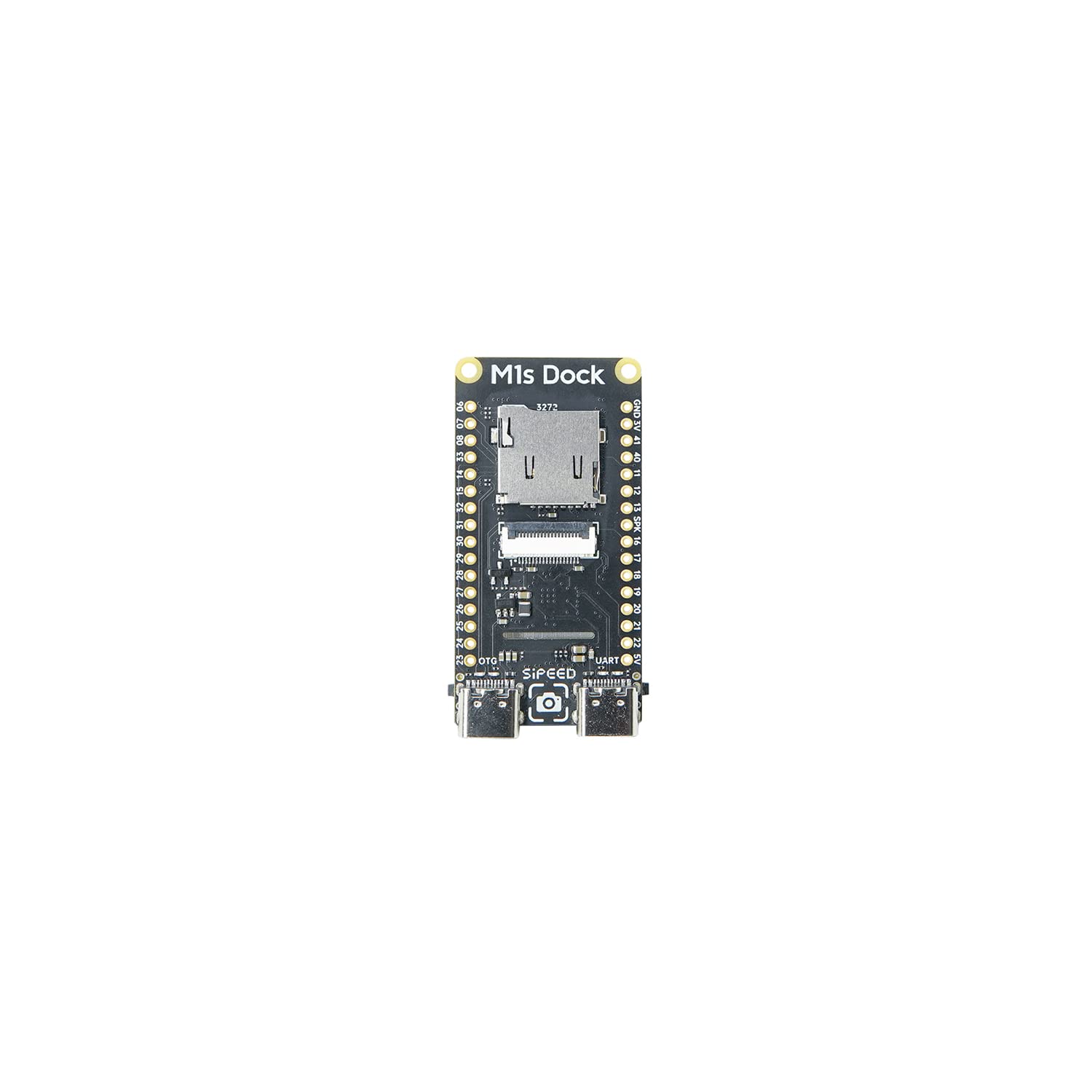 Sipeed Maix M1s Dock tinyML RISC-V Linux AI Development Board with RISC-V CPU BLAI 100GOPS NPU Built-in 768KB SRAM 64MB UHS PSRAM 16MB eMMC for IoT Edge Computing Support FreeRTOS Linux OS