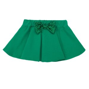 LENSOUS Infant Baby Girls Mommy's Lucky Charm ST. Patrick's Day Green Tutu Dress Skirts Set (Green, 3-6 Months)