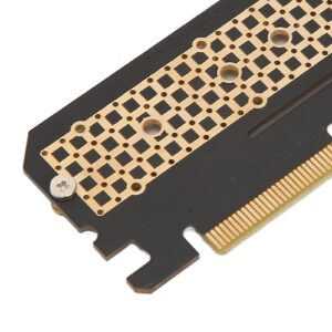 NVME Adapter, NVME to PCIE, M.2 NVME Key M SSD to PCIE X16 High Speed Access, Plug and Play Support M.2 NVME or Ahci SSD for Server Computer