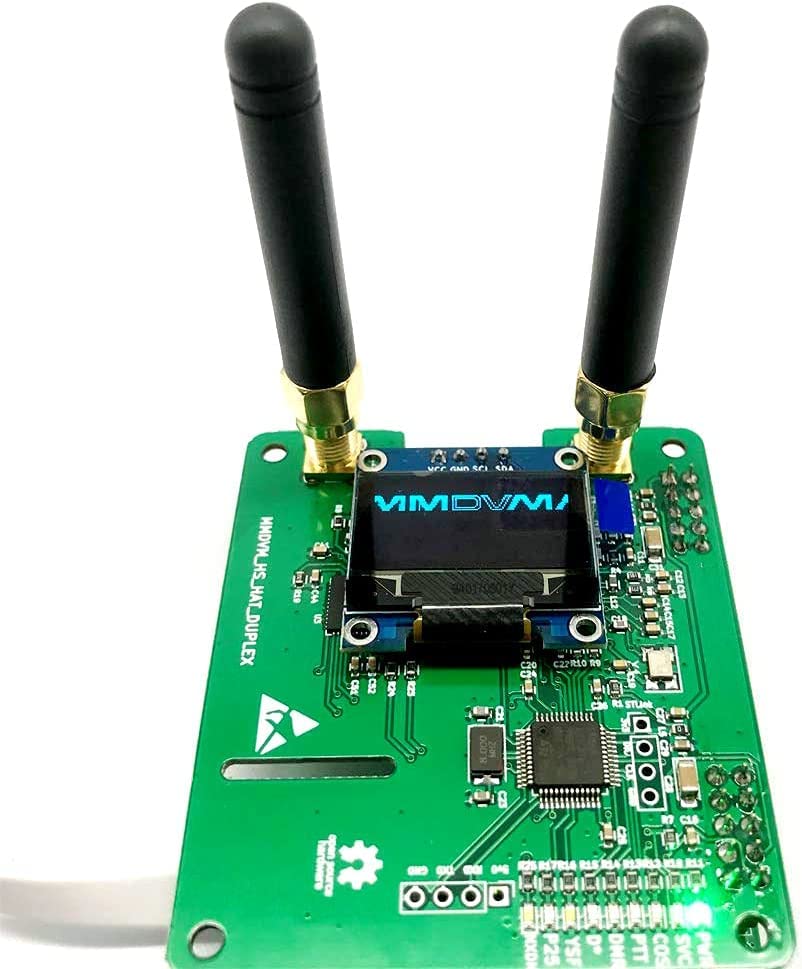 GOOZEEZOO MMDVM Duplex Hotspot Module Dual Hat with 0.96 OLED Display V1.47 Support P25 DMR YSF NXDN DMR Slot 1 + Slot 2 for Raspberry pi (with OLED)