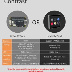 Sipeed RV Dock Pro Allwinner D1 Development Board RISC-V Linux Single Board Computer Starter Kit with 16bits 1GB DDR3 RAM Onboard WiFi Bluetooth Module Support Tina Linux Debian YoC (RTOS)