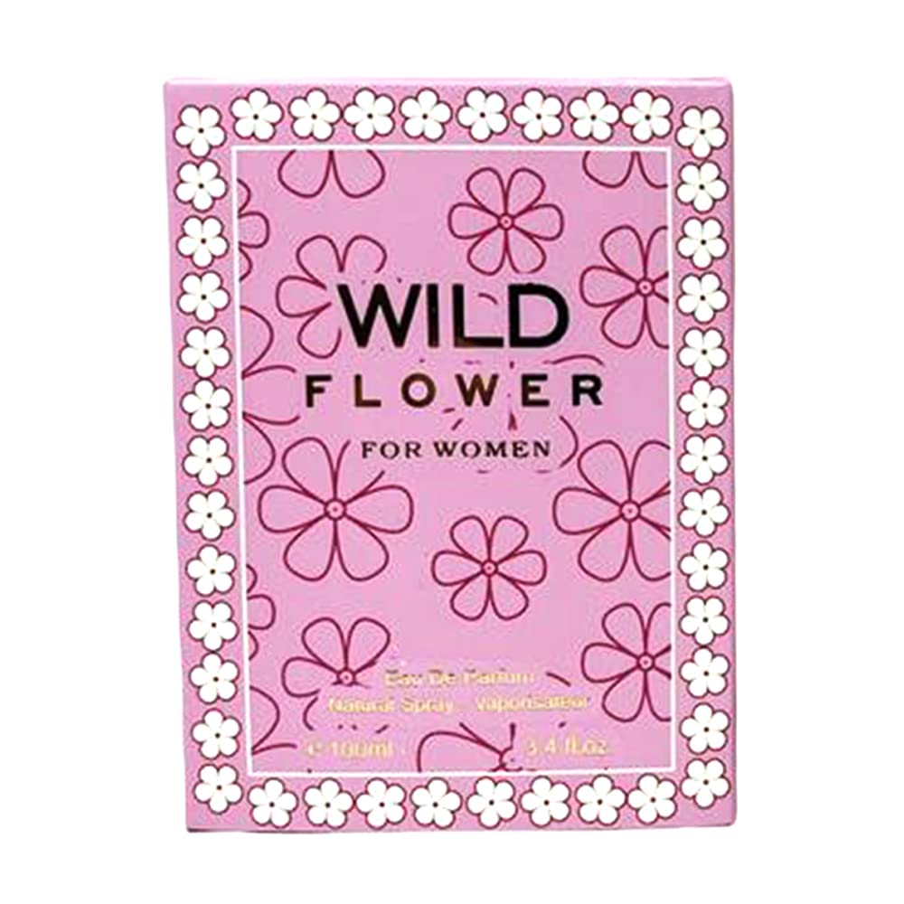 META-BOSEM Wild Flower Pink, Women Perfume Eau de Parfum Natural Spray - Floral Notes - Sweet Fresh Scent - Great Holiday Gift - for All Day Use - a Classic Bottle, 3.4 Fluid Ounce/100Ml