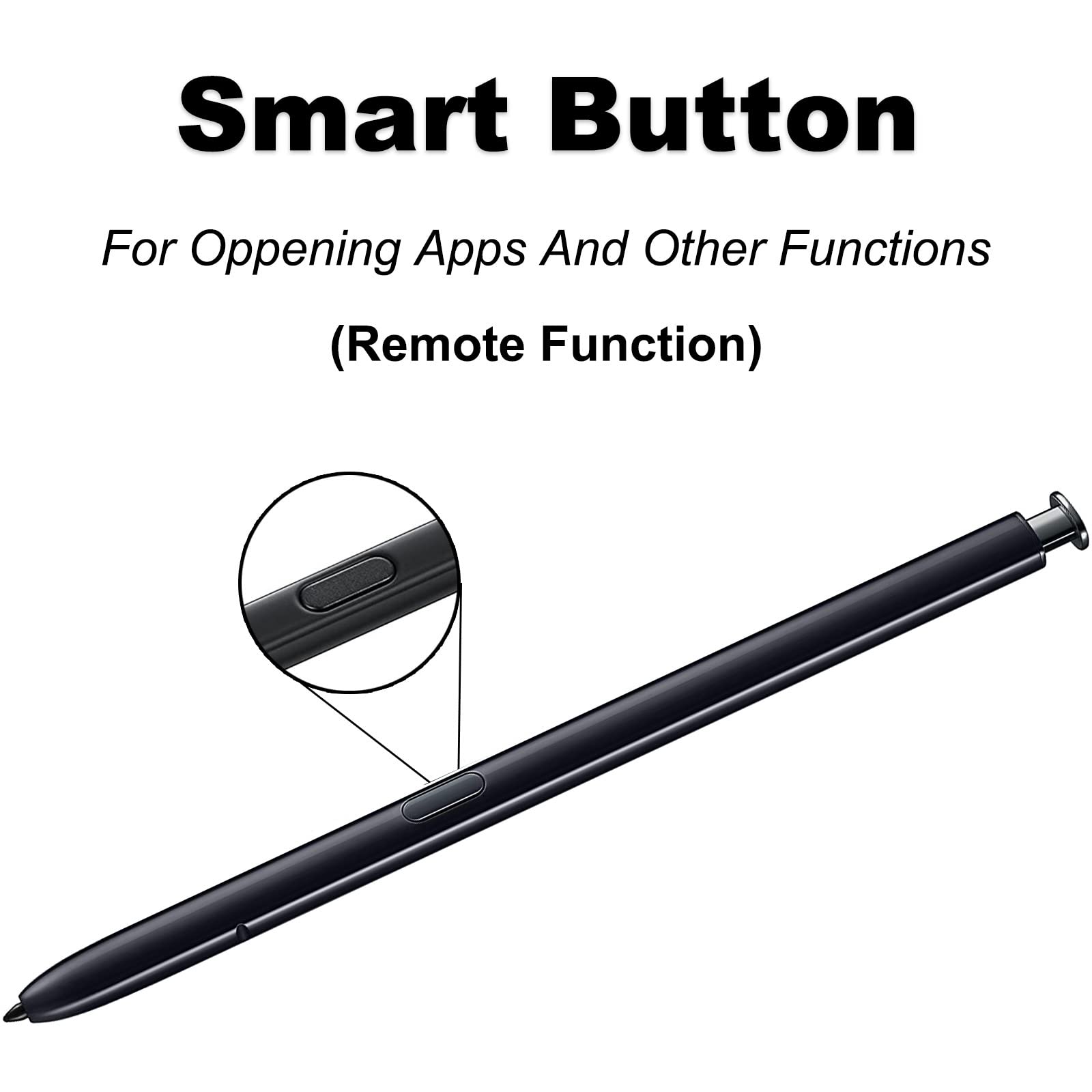 Galaxy Note 10 S Pen withBluetooth Replacement StylusTouch S Pen for Samsung Galaxy Note 10, Note 10+ Plus 5G All Versions Touch Stylus Pen(Aura Black)