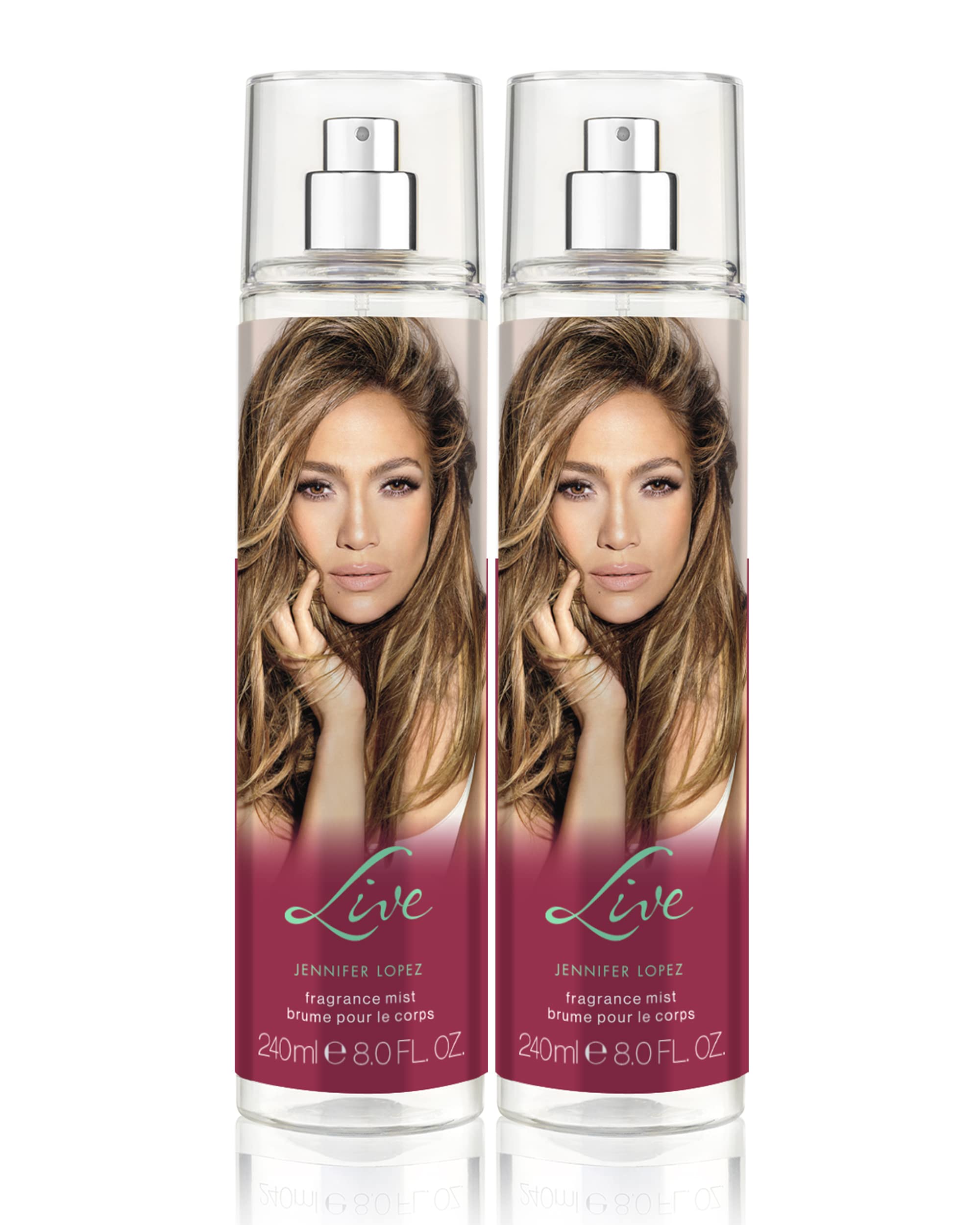 Jennifer Lopez Live Body Mist, 240ml (8fl oz) Duo Pack (2 Pack)