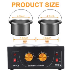 SNNplapla Wax Warmer Machine - Non-Stick Heater for Hair Removal, Paraffin Facial Skin Body Spa & Salon, Adjustable Temperature Set