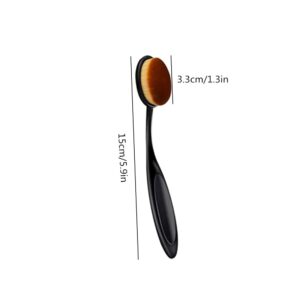 2 Pack Toothbrush Foundation Brush Oval Makeup Brush Loose Powder Toothbrush Brushes for Blending Liquid, Cream, Flawless Powder Cosmetics Tools