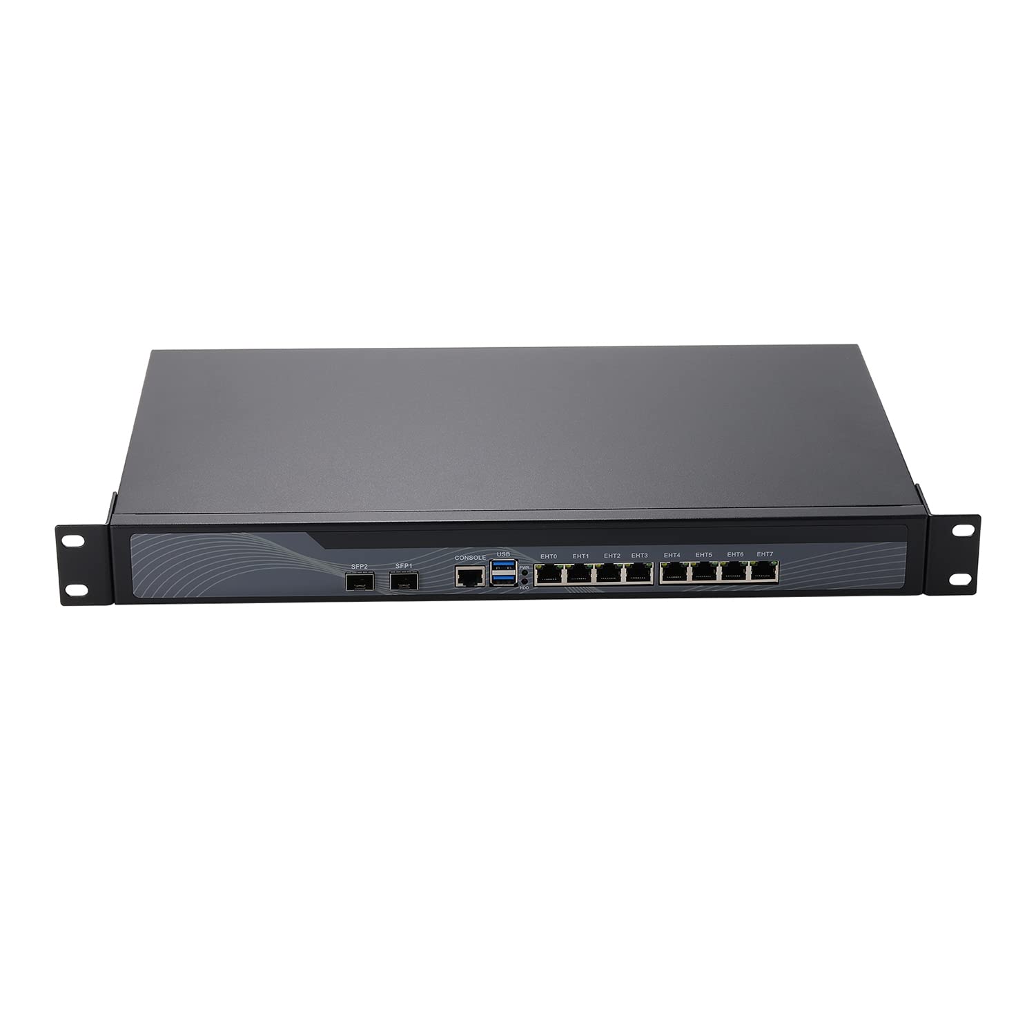 HUNSN 1U Rackmount Firewall, OPNsense, VPN, Network Appliance, 2th Gen Intel I7 2620M, 2640M, RS42, AES-NI, 8 x LAN, 2 x SFP+ 82599ES 10 Gigabit, 8G RAM, 128G SSD, 1TB HDD