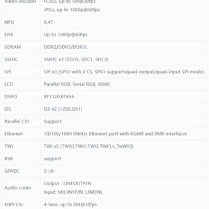 Sipeed MaixII M2S Allwinner V833 Cortex A7 1.2Ghz Linux AI IoT Single Board Computer with 128MB DDR3 RAM & 128MB SD NAND Onboard WiFi Module for Vision Smart Door Access Control Security System