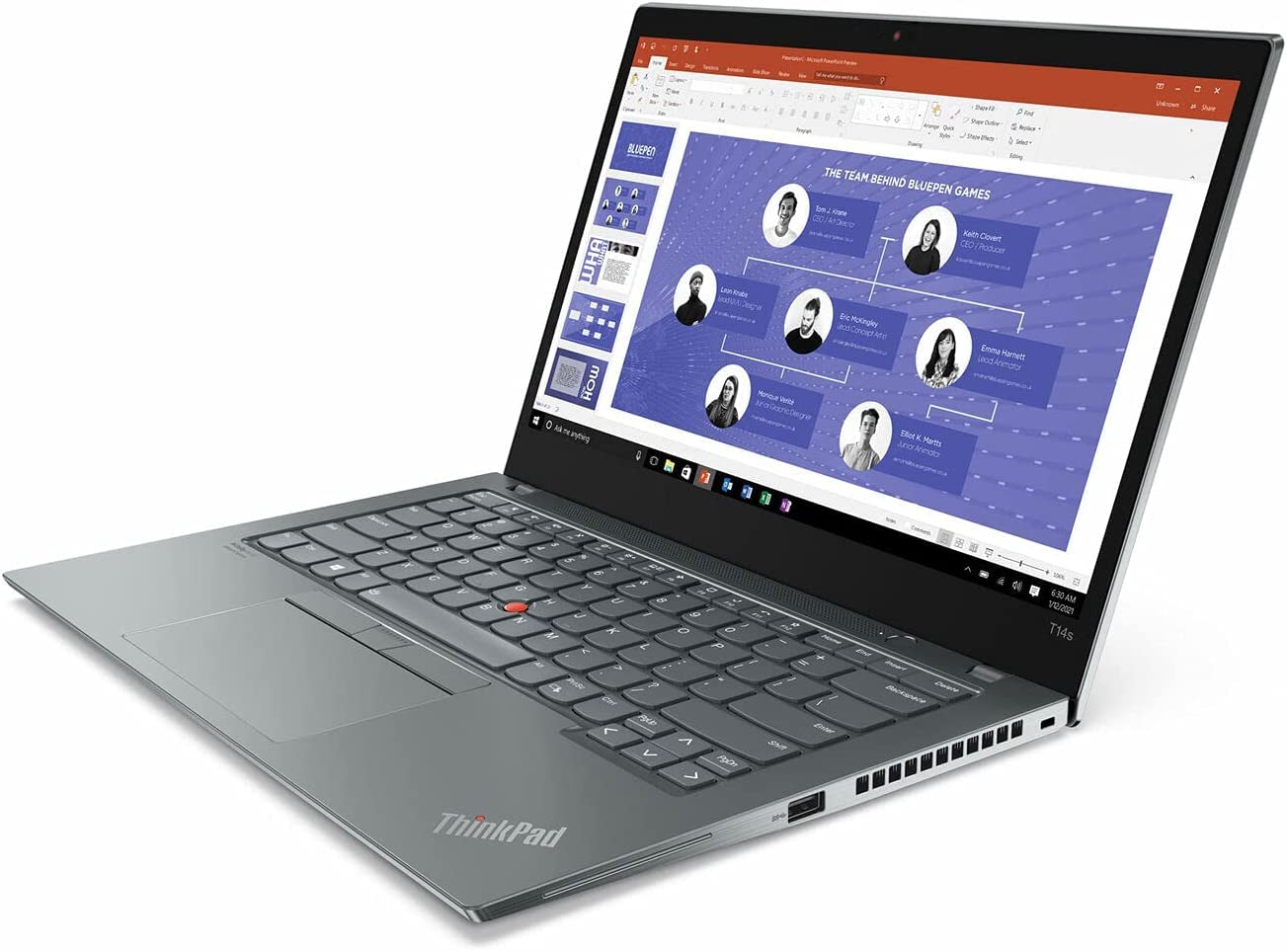 Lenovo 2022 ThinkPad T14s Gen 2 Laptop 14" FHD IPS Touchscreen 11th Intel i7-1165G7 4-Core Iris Xe Graphics 16GB DDR4 1TB SSD Thunderbolt 4 WiFi 6 Backlit KB FP Reader Windows 10 Pro w/ 32GB USB