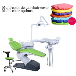 4 Pieces/Set Waterproof Protective Cover Elastic PU Leather - Dental Chair Set - Dental Chair Cover - Dental Chair Seat Cover Headrest Headrest Backrest Protective Cover Dentist Equipment ( Color : G