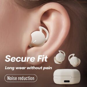 Xmenha Invisible Sleep Earbuds Wireless Smallest Tiny Small Mini Discreet Earbud Noise Cancelling Sleep Ear Buds for Sleeping Earphones Bluetooth 5.3 Comfort Hidden Headphones for Side Sleepers, Work