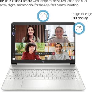 HP 15 Laptop, 15.6" HD Display, 11th Gen Intel 2-Core i3-1115G4, Intel Iris Xe Graphics, 16GB RAM 1TB SSD, Bluetooth, Webcam, WiFi, HDMI, Windows 11 Home in S Mode, Natural Silver