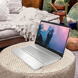 HP 15 Laptop, 15.6" HD Display, 11th Gen Intel 2-Core i3-1115G4, Intel Iris Xe Graphics, 16GB RAM 1TB SSD, Bluetooth, Webcam, WiFi, HDMI, Windows 11 Home in S Mode, Natural Silver