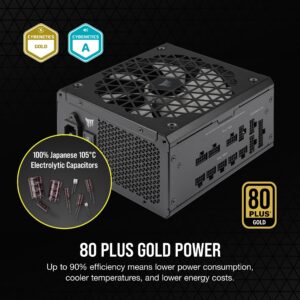 Corsair RM850x SHIFT Fully Modular ATX Power Supply - 80 PLUS Gold - ATX 3.0 - PCIe 5.0 - Zero RPM - Modular Side Interface - Black