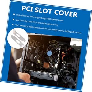 SOLUSTRE Pc Case Pc Case 60 pcs pci Cover Slot Block Back Steel Accessory Computer Bit Output Blank Bracket I Mini L Ventilation Plate for Case Chassis Blanking Deflector Computer Case Computer Case