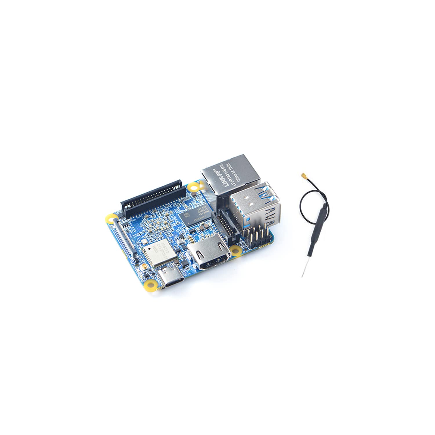 NanoPi NEO4 Open Source 64-bit 2.0GHz Rockchip RK3399 Single Board Computer onboard 1GB DDR3-1866 RAM for AI Depth Calculation/Game Console Run FriendlyWrt and Ubuntu Core