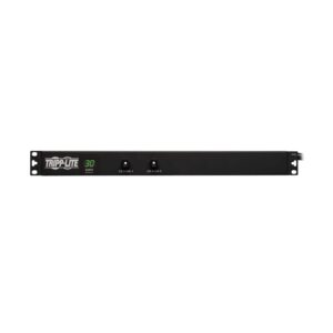 Tripp Lite 2.9kW Metered Rackmount PDU with Isobar Surge Protection, 120V, 3840 Joules, 12 Outlets Standard 5-15/20R, 15 ft / 4.5M L5-30P Power Cord, TAA Compliant, 2-Year Warranty (PDUMH30-ISO)