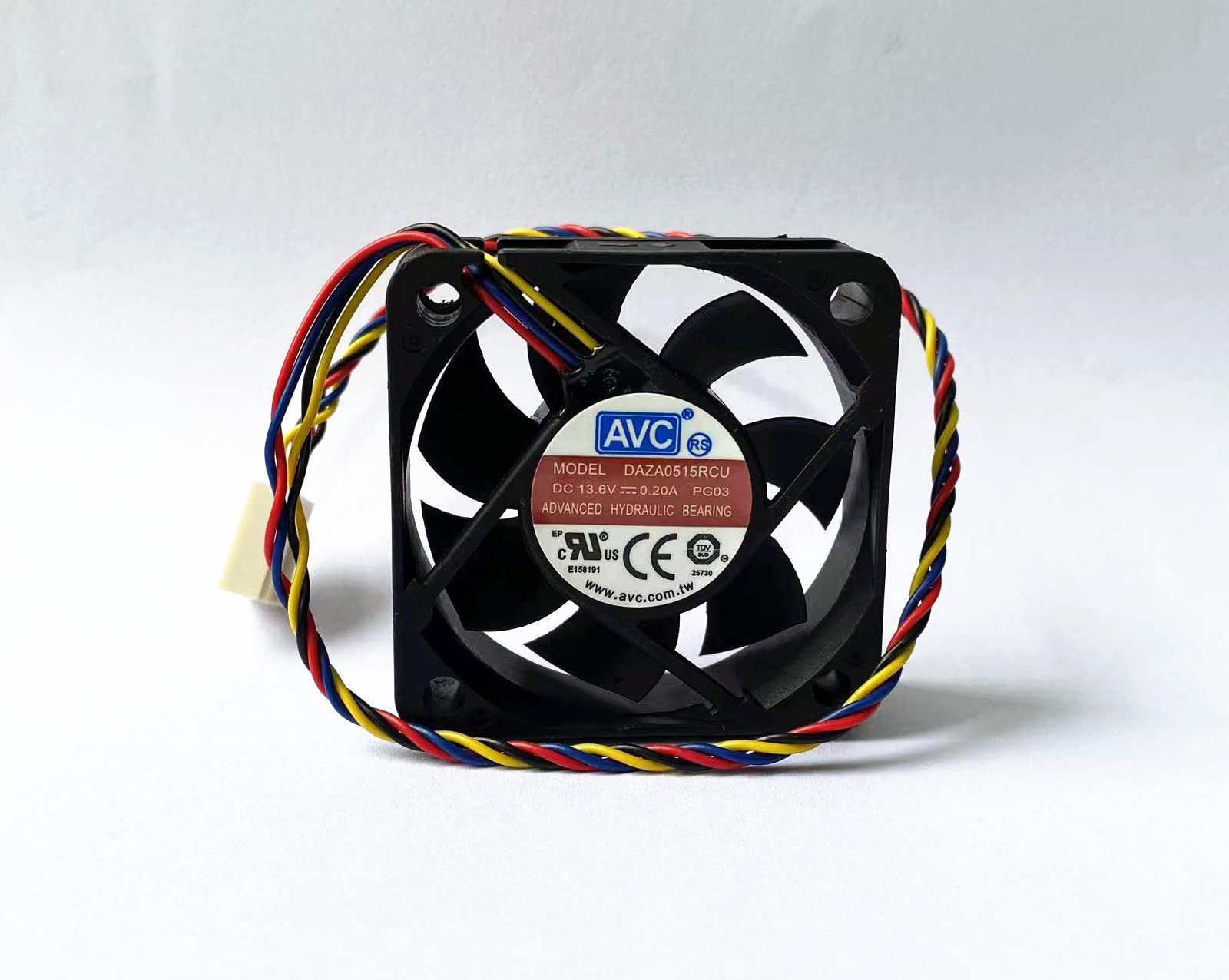 for DAZA0515RCU PG03 Fan DC13.6V 0.20A 5CM 50×50×15mm 4-Wire Silent Cooling Fan