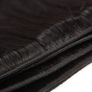 10A Straight Bundles Human Hair 16 18 20 Inch Brazilian 100% Unprocessed Virgin Weave 3 Natural Black Color