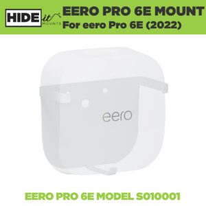 HIDEit Mounts EPro 6E Wall Mount for Eero Pro 6E Mesh Wi-Fi Router - American Company - Steel Wall Mount Compatible with Eero Pro 6E - Not Compatible with Eero Pro or Eero Pro 6