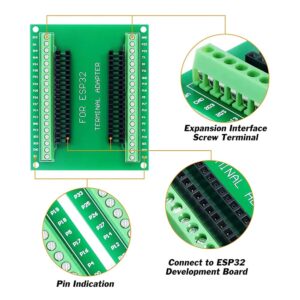 Pasotim 4PCS ESP32 Expansion Board 38Pin Development Board CPU Low Consumption