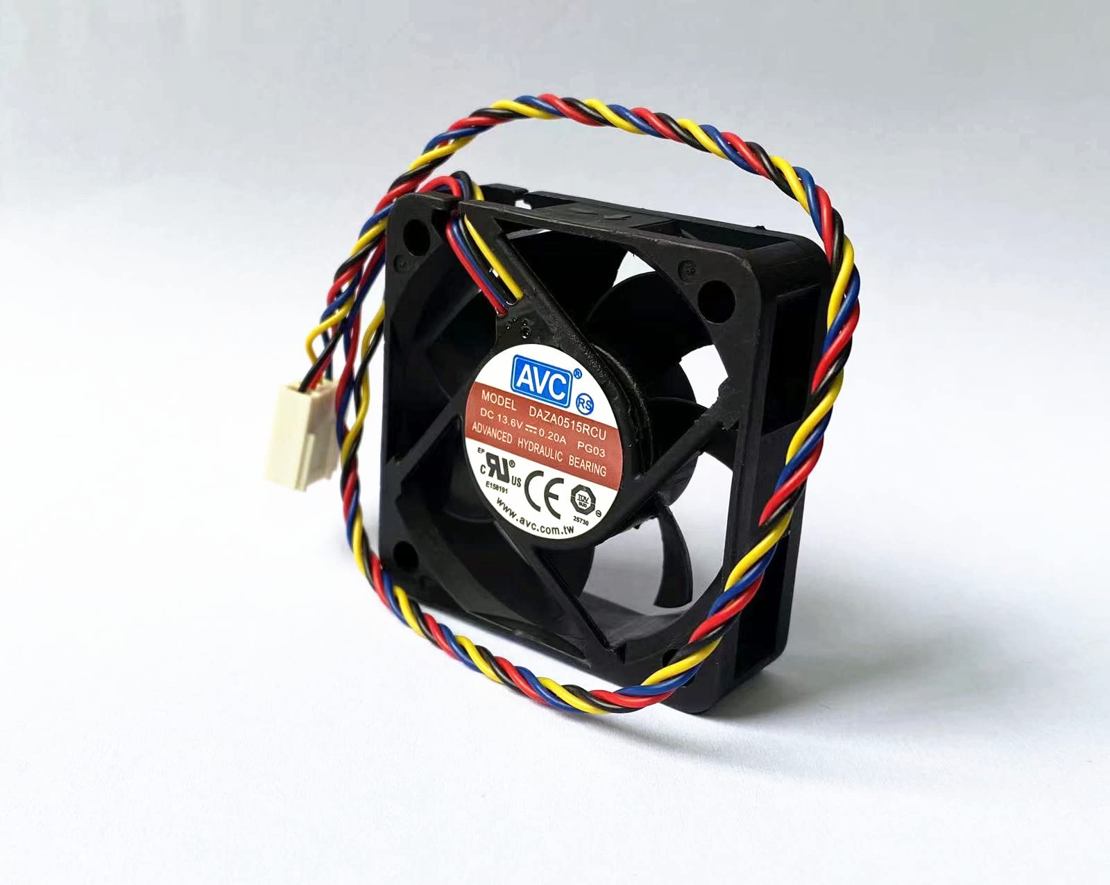 for DAZA0515RCU PG03 Fan DC13.6V 0.20A 5CM 50×50×15mm 4-Wire Silent Cooling Fan