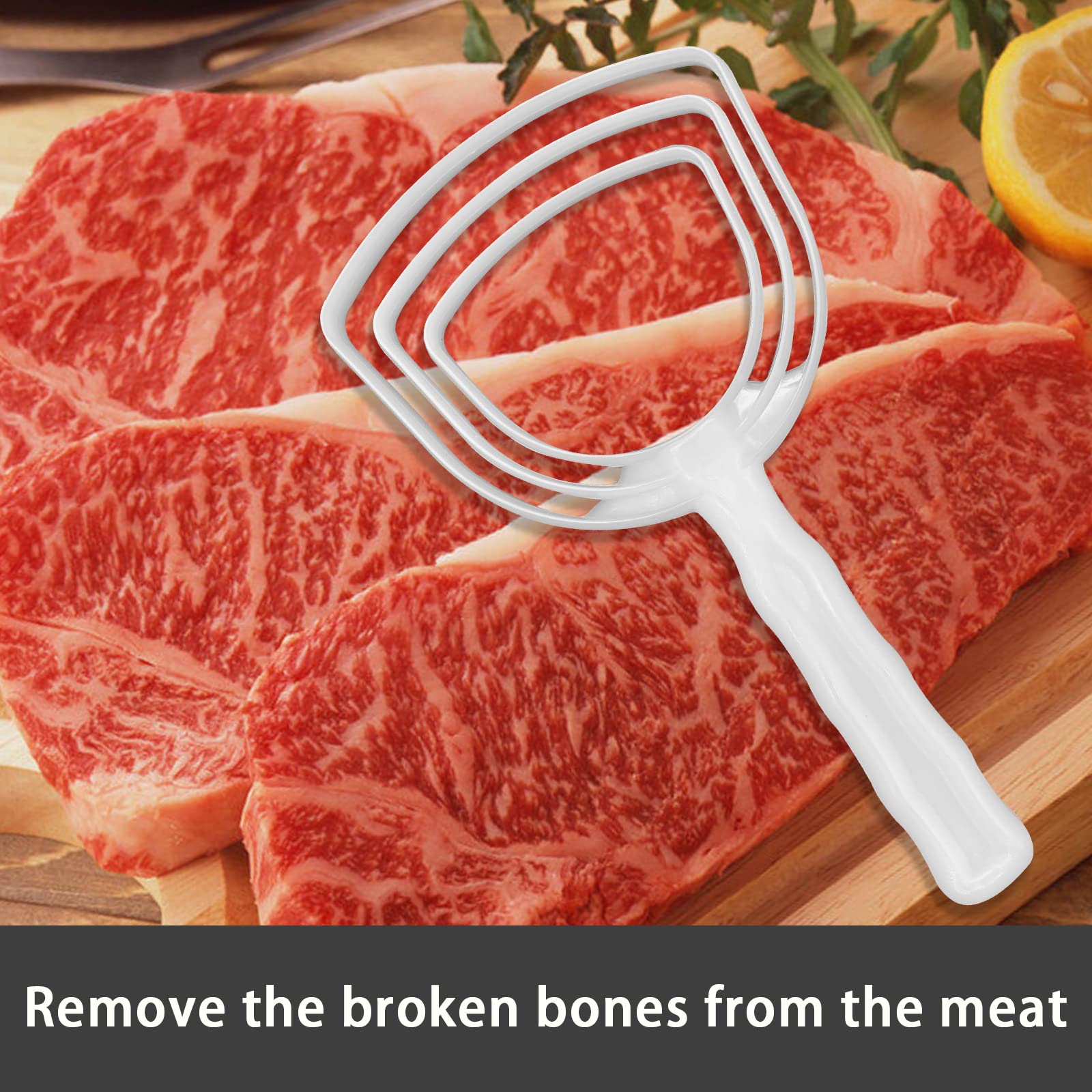 ATEVtaa (2 Pieces) Dust Bone Scraper Professional Bone Dust Scraper Meat Scraper， Square Bone Dust Scraper， Meat Scraper Bone