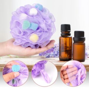 BCKENEY Bath Loofah Shower Sponge Body Back Scrubber Soft Mesh Shower Puffs Exfoliating Loofa for Women & Men Bath Accessories Cleaning Tool (3Pcs 40G S, Sponge Style)