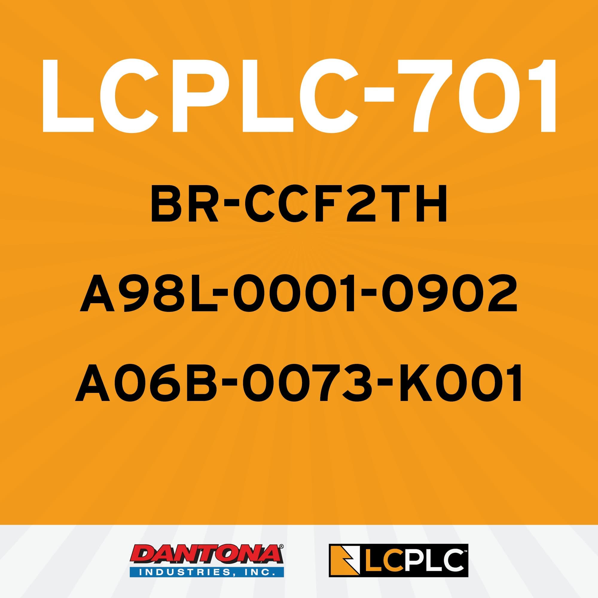 LCPLC-701x10 10 pcs of Battery - 6-Volt Lithium Manganese Dioxide Battery Pack, 5000mAh - Non-Rechargeable PLC Batteries for Programmable Logic Controllers, BR-CCF2TH, A98L-0001-0902, A06B-0073-K001