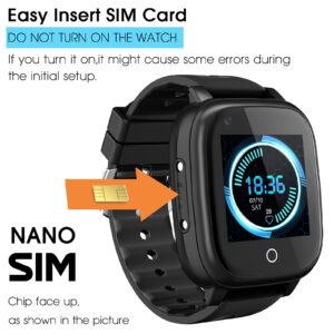 cjc 4G Kids Smart Watch with GPS Tracker and Calling, 2-Way Call Voice & Video Chat SOS Alarm WiFi Waterproof Kid Cell Phone Wrist Watch for 3-12 Girls Boys Christmas Birthday Gifts