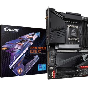 GIGABYTE Z790 AORUS Elite AX Intel LGA 1700 ATX Motherboard and Intel Core i5-13600K 14 Core Desktop Processor Bundle