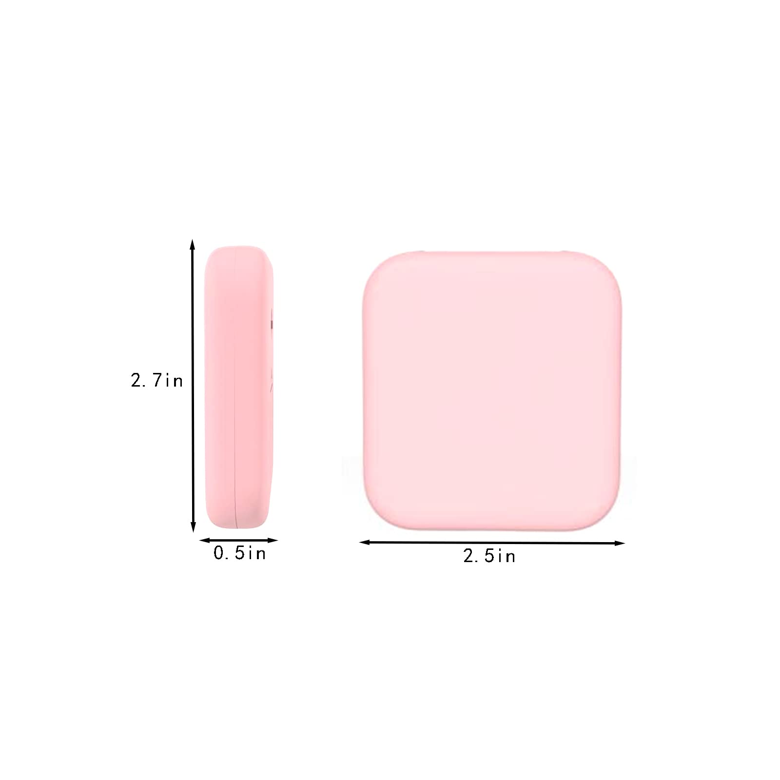 Pocket Mirror for Girl, 1X/3X Magnification Compact Travel Makeup Vanity Mirror with Led Lights, Purse Mirror, Folding Handheld Double-Sided Mirror, Small Lighted Portable Mirror for Gift, Pink