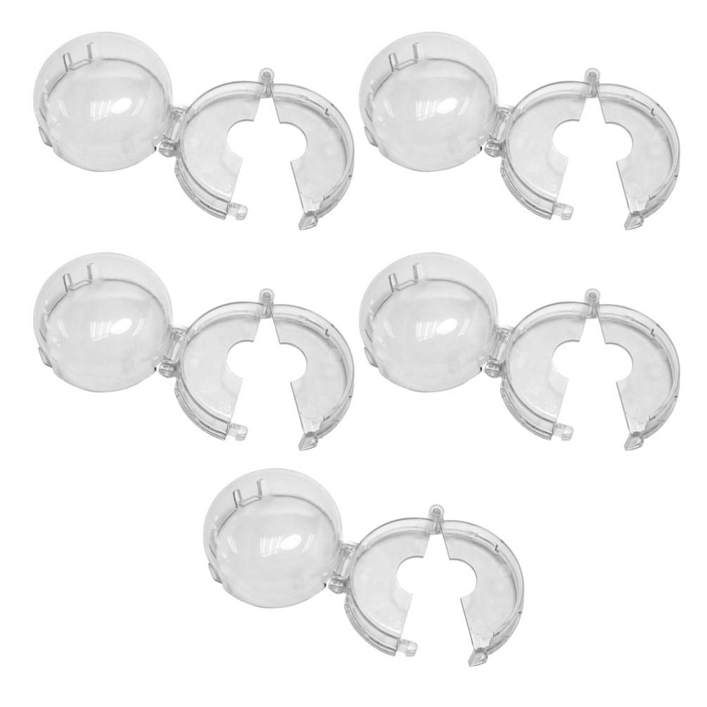 Toddmomy Clear Stove Knob Covers 5pcs Universal Childproof Oven Knob Covers Child Safety Kitchen Stove Gas Knob Covers Protection Gas Safety Case for Kitchen Baby Kids