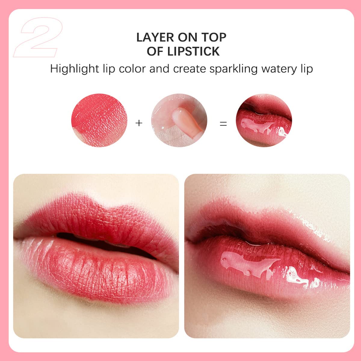 WFWJ Hydrating Lip Glow Oil,Plumping Lip Oil,Tinted Lip Balm Lip Care,Transparent Toot Lip Oil,Moisturizing Lip Gloss,Lip Plumper Gloss Make Lips Fuller and Moisturizing(#07 Raspberry)