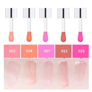 CORDYGLOW Hydrating Lip Glow Oil, Plumping Lip Tint Transparent Lip Care Oil Nourishing Repairing Lightening Lip Lines Lip Care Products Moisturizing Lip Glow Oil Nourishing Non-sticky Fresh Texture