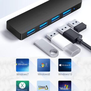 USB 3.0 Hub 2 in1 4-Port, Siawclub USB C to USB Splitter Expander for MacBook Pro, Laptop, Xbox, Flash Drive, HDD, Printer, Camera, Keyborad, Mouse