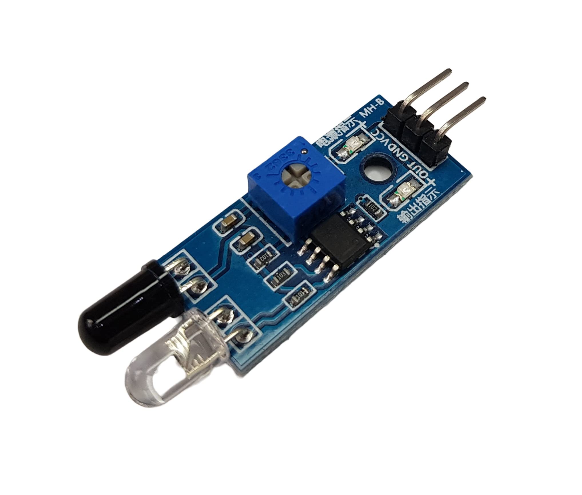 DIYables Infrared Obstacle Avoidance Sensor for Arduino, ESP32, ESP8266, Raspberry Pi, 2 Pieces