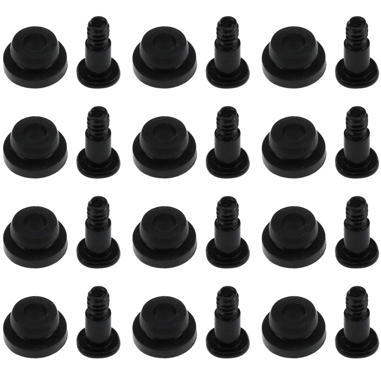 Lovelysp Hard Disk Drive Screw 3.5 inches Hard Disk Shock Absorbing Screw Shock Absorption Rubber Washer Kit PC Hard Disk Drive Mounting Accessories for 3.5 inches HDD SSD（3.5 inches）-12 Sets