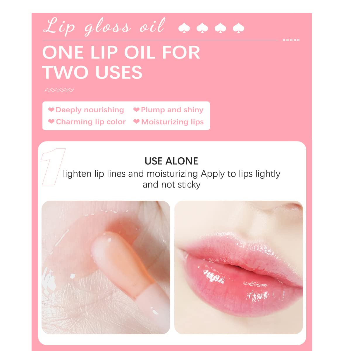 WFWJ Hydrating Lip Glow Oil,Plumping Lip Oil,Tinted Lip Balm Lip Care,Transparent Toot Lip Oil,Moisturizing Lip Gloss,Lip Plumper Gloss Make Lips Fuller and Moisturizing(#07 Raspberry)