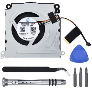 replacement cpu cooling fan for steam deck 2021 & 2022 64 gb/ 256 gb / 512 gb nvme model, replacement steam deck fan with screwdriver tool set p/n: bn5010s5h-n00p