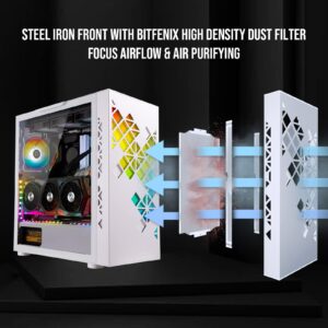 Computer case Medium Tower Bitfenix Tracery ARGB White